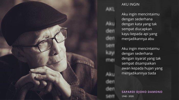 Fakta Di Balik Pusi Aku Ingin Sapardi Djoko Damono Dibuat Cuma 15 Menit Dan Ditulis Sekali Jadi 1